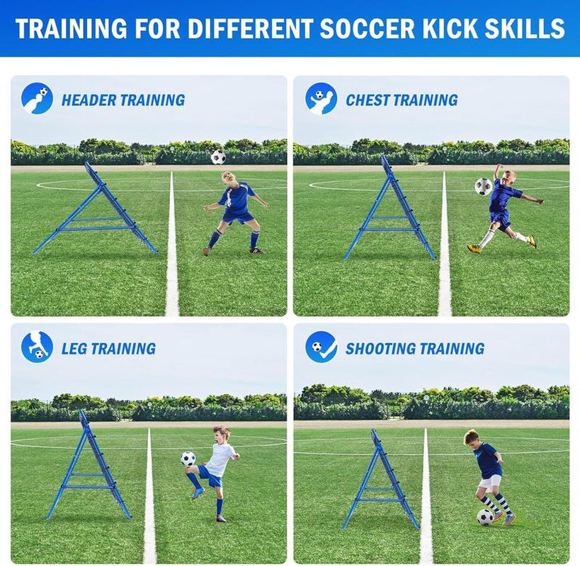 Winthai Volleyball Rebounder Net, Soccer Baseball Rebound Pitchback Net, 4X4Ft Adjustable Target Practice Nets, Easy Setup Softball Bounce Back Trainer Equipment, Improve Sport Training Skills for Backyard Football Accessories Kit Popper Sportsball