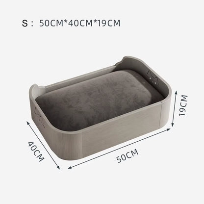 Washable Pet Sofa Bed Wooden Cat House Small Medium Dog Bed All Season Use Fashion Pet Beds