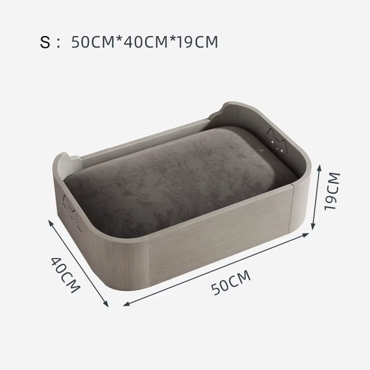 Washable Pet Sofa Bed Wooden Cat House Small Medium Dog Bed All Season Use Fashion Pet Beds