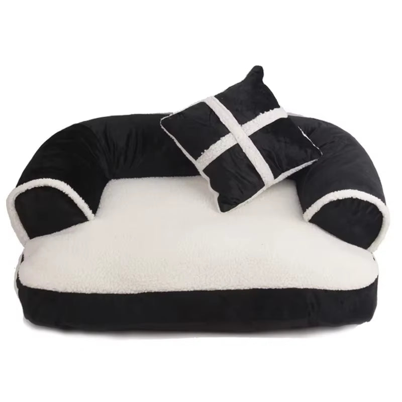 NEW Cute Warm Double-Cushion Dog Bed Cotton Soft Sofa Pet House Dog Cat Beds Dog Kennel Pet Mat