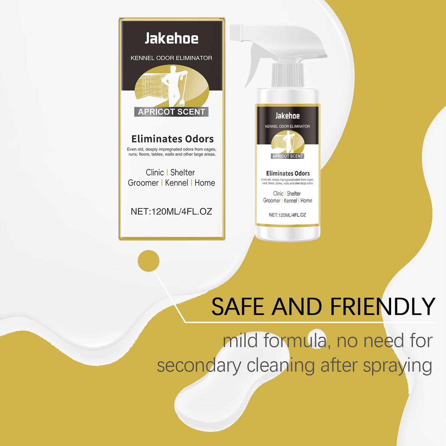 Powerful Pet Odor Eliminator Enzyme Formula for Stubborn Dog Urine Cat Smell on Bed Crate Litter Box - Air Freshener for Kennel