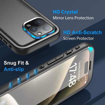 [Swim & Outdoor] SPORTLINK 3 in 1 Waterproof Rugged Phone Case for Iphone & Samsung | Full Body Protection with Built-In Screen Protector & Lens Cover | Perfect for Swimming, Snorkeling, Beach, Boating, Hiking, Summer Travel