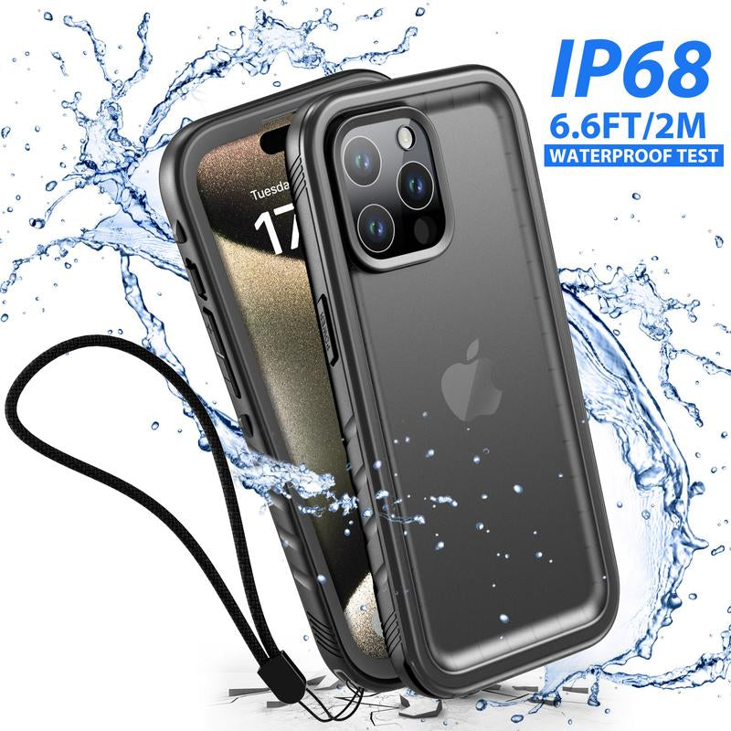 [Swim & Outdoor] SPORTLINK 3 in 1 Waterproof Rugged Phone Case for Iphone & Samsung | Full Body Protection with Built-In Screen Protector & Lens Cover | Perfect for Swimming, Snorkeling, Beach, Boating, Hiking, Summer Travel