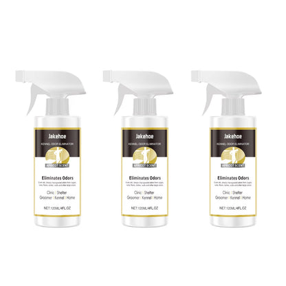 Powerful Pet Odor Eliminator Enzyme Formula for Stubborn Dog Urine Cat Smell on Bed Crate Litter Box - Air Freshener for Kennel