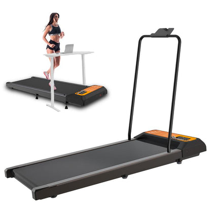 AN SMART QUEEN Walking Pad with Incline and Handle Bar, 3 in 1 under Desk Treadmill with Handles, 2.5HP Low Noise Treadmills for Home Small Space with Remote Control, Portable Treadmills for Home Office