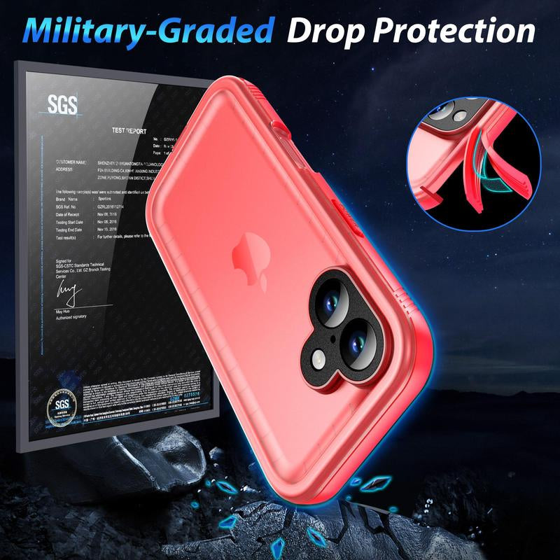 [Swim & Outdoor] SPORTLINK 3 in 1 Waterproof Rugged Phone Case for Iphone & Samsung | Full Body Protection with Built-In Screen Protector & Lens Cover | Perfect for Swimming, Snorkeling, Beach, Boating, Hiking, Summer Travel