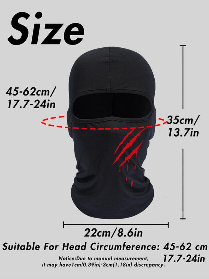 Balaclava Mask, 2 Counts Breathable Headwear for Riding and Outdoor Sport, Fashion Printing Ski Mask, Sports & Outdoor Clothing Accessories