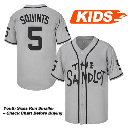Youth #30 Benny the Jet Rodriguez #5 Michael Squints the Sandlot Movie Baseball Jersey,Christmas,Summer,Stitched S-XL