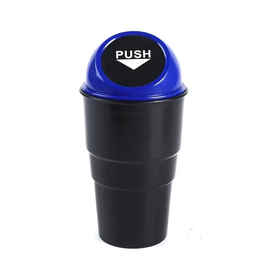 Car Garbage Can Bin with Lid, Leakproof Vehicle Automotive Cup Holder Car Trash Can, Small Trash Bin for Automotive Accessories