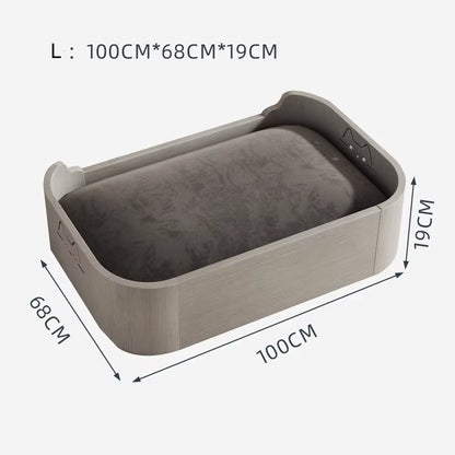 Washable Pet Sofa Bed Wooden Cat House Small Medium Dog Bed All Season Use Fashion Pet Beds